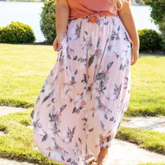 Floral Maxi Skirt - Chic Soul - Picture 1 of 2